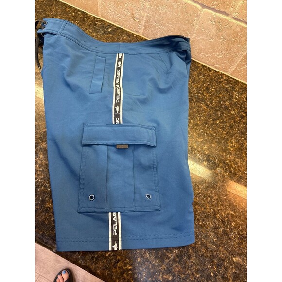 Pelagic Blackfin Stretch Board Shorts Blue Size 34 NWOT - Picture 5 of 6